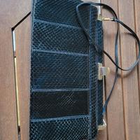 borsa coccodrillo nero