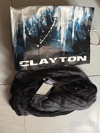 Sciarpa leggera nera sfumata Clayton cartellino