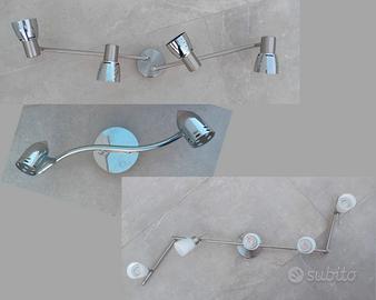 8 faretti orientabili varie forme