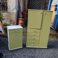 Set Mobili Bagno Space Age - Verde pistaccio