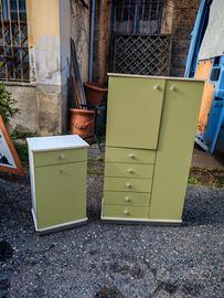 Set Mobili Bagno Space Age - Verde pistaccio