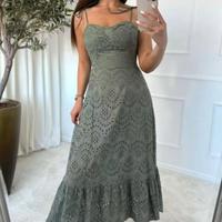 abito lungo estivo donna elegante 