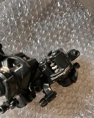 Coppia pinze freni a disco a filo shimano turney