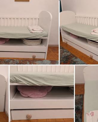 Lettino Ikea con cassettone