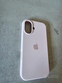 cover iphone 16 rosa silicone