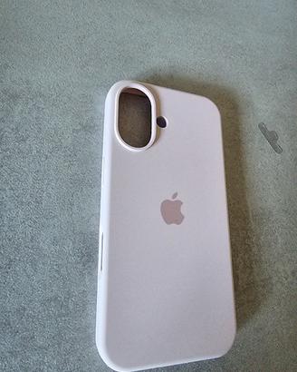 cover iphone 16 rosa silicone