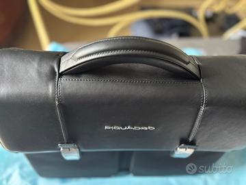 Piquadro borsa porta pc pelle nera. Nuova