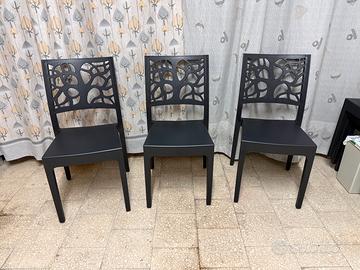 Sedie Albero della vita grugio antracite nuove