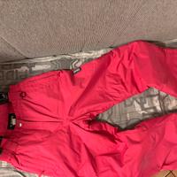 Salopette neve bambina rosa altezza 140/146 10/11