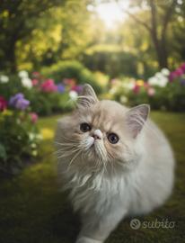 cucciolo di gatto persiano ipertipico 