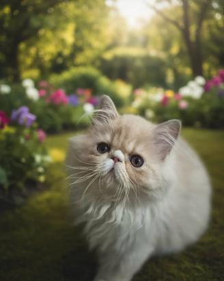 cucciolo di gatto persiano ipertipico 