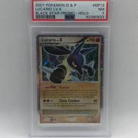 Pokémon Lucario LV X Black Star Promo PSA 7