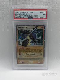Pokémon Lucario LV X Black Star Promo PSA 7
