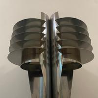 Lampada da tavolo cromata space age anni 70