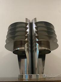 Lampada da tavolo cromata space age anni 70