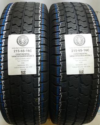 2 GOMME 215 65 16C CONTINENTAL A69037