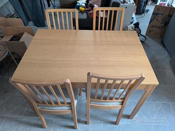 Tavolo salotto + 4 sedie (espandibile) IKEA