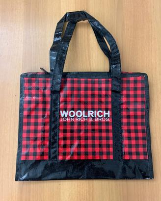 Borsa eco shopper Woolrich con maniglie 35x28 cm