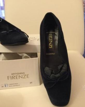 Ballerine blu Artigiana Firenze