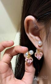 Orecchini DIOR con perle rosa
