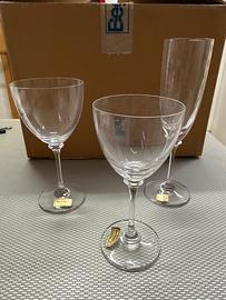 Set bicchieri  18 pezzi in cristallo molato VIENNA