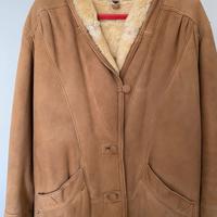 Giacca in montone color cammello