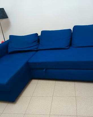 Divano letto contenitore blu
