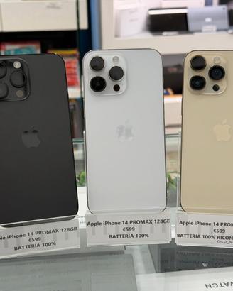 Apple iPhone 14 PRO MAX 128GB - BATTERIA 100%