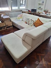 Divano letto  angolare  con  contenitore 