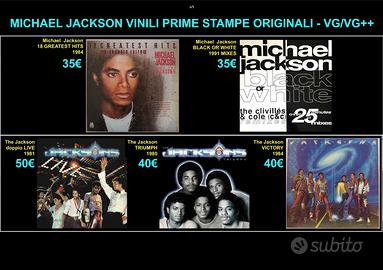 LP PRIME STAMPE MICHAEL JACKSON & THE JACKSON