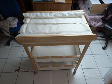 Fasciatoio bimbo con vasca bagnetto