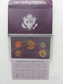 Monete divisionali Stati Uniti 1987