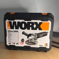 Smerigliatrice WORX 800W - 125mm (con Valigetta)