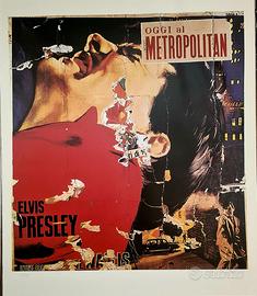 MIMMO ROTELLA opera originale e certificata Elvis