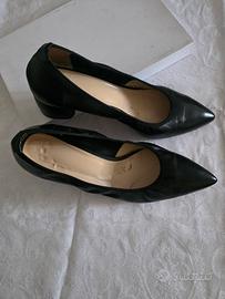 décolleté pelle nera  donna misura 43