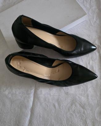 décolleté pelle nera  donna misura 43