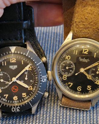 permuto Militari Vintage Chrono HEUER & HANHART 