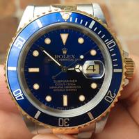 ROLEX SUBMARINER 16613 BLU  ACCIAIO ORO ORIGINALE