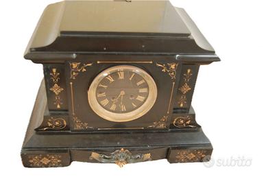 Set per camino orologio antico piu colonne