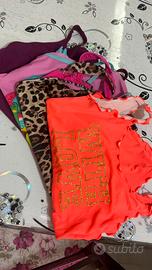 4 costumi Bambina Interi 8/9 anni