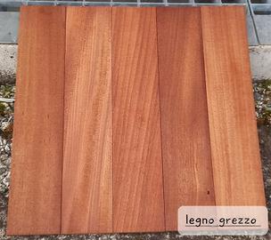 Parquet legno massello listoncelli Afrormosia