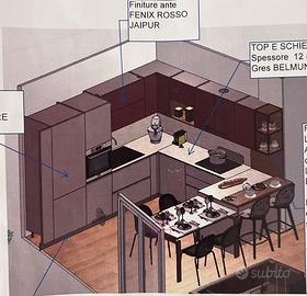 Cucina nuova componibile da negozio + elettrodome
