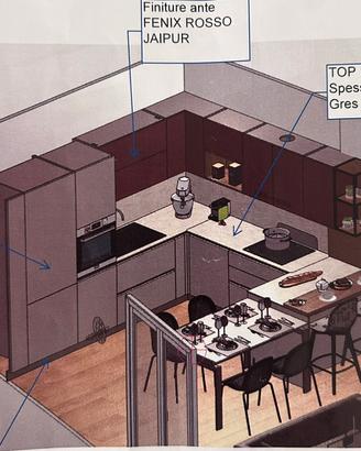 Cucina nuova componibile da negozio + elettrodome