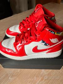 Scarpe Air jordan 1 Mid SE Barcelona 38,5 rosso