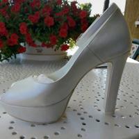Scarpe donna da sposa vera pelle nuovissime