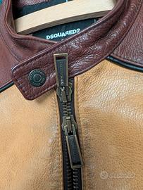 Giacca pelle Dsquared2 Biker Originale - Taglia 50