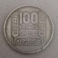 moneta 100 franchi francesi anno 1950 Algerie