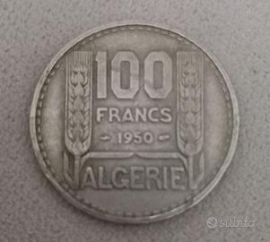 moneta 100 franchi francesi anno 1950 Algerie