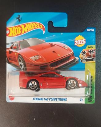 Ferrari F40 Competizione rossa hotwheels