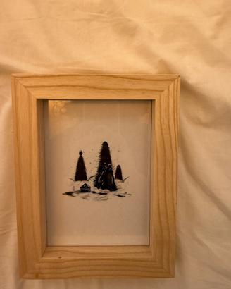 Quadro in legno Leonardi Wood Made in Italy 18x23